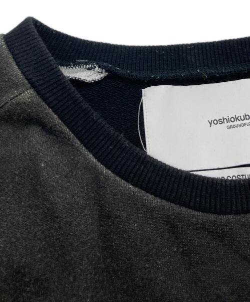 yoshio kubo（ヨシオクボ）yoshio kubo (ヨシオクボ) LIQUID SWEAT TOP リキッド スウェット トップ YKF19801 ブラック サイズ:2の古着・服飾アイテム