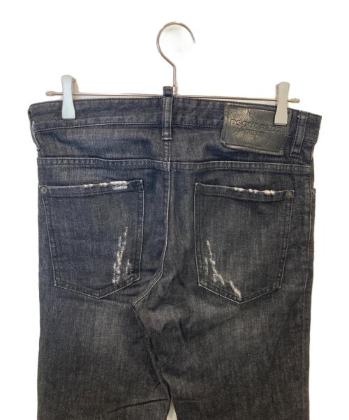 DSQUARED2（ディースクエアード）DSQUARED2 (ディースクエアード) 加工デニムパンツ　S71LB0125 S30400 ブラック サイズ:44の古着・服飾アイテム