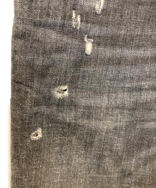 DSQUARED2（ディースクエアード）DSQUARED2 (ディースクエアード) 加工デニムパンツ　S71LB0125 S30400 ブラック サイズ:44の古着・服飾アイテム