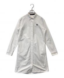 FRED PERRY（フレッドペリー）の古着「シャツワンピース d4158/129/00715/401」｜ホワイト