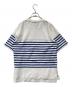 LACOSTE (ラコステ) ボーダーTシャツ TH142PL ホワイト×ブルー サイズ:4：4000円