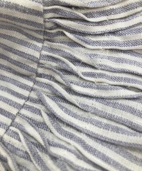 SCYE（サイ）SCYE (サイ) ストライプブラウス ライトグレー サイズ:38の古着・服飾アイテム