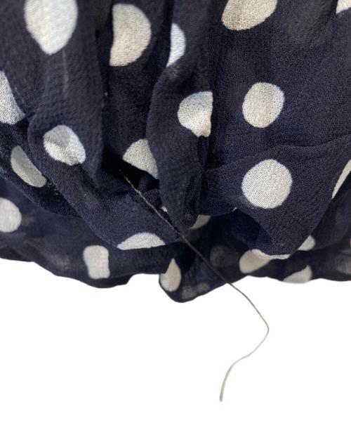 COMME des GARCONS tricot（コムデギャルソントリコ）COMME des GARCONS tricot (コムデギャルソントリコ) ドットブラウス　TB-B023 ネイビー サイズ:Mの古着・服飾アイテム