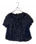 COMME des GARCONS tricot（コムデギャルソントリコ）の古着「ドットブラウス　TB-B023」｜ネイビー