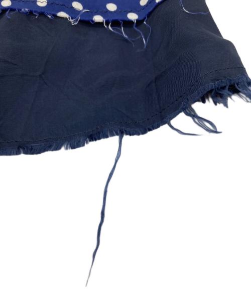 COMME des GARCONS tricot（コムデギャルソントリコ）COMME des GARCONS tricot (コムデギャルソントリコ) ノースリードットブブラウス　TQ-B032 ネイビー サイズ:Sの古着・服飾アイテム