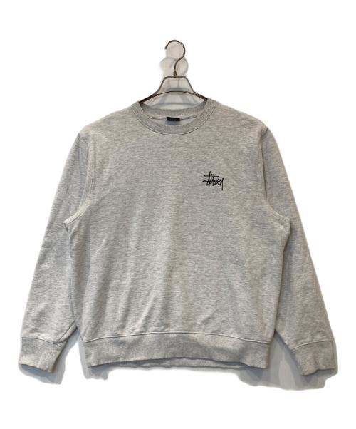 stussy（ステューシー）stussy (ステューシー) クルーネックスウェット　1914649 グレー サイズ:Mの古着・服飾アイテム