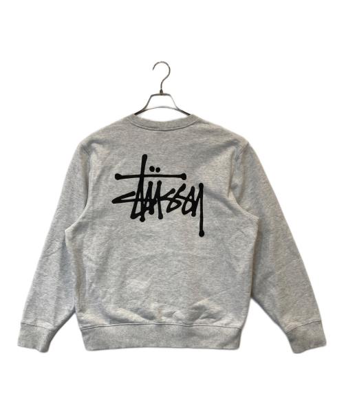 stussy（ステューシー）stussy (ステューシー) クルーネックスウェット　1914649 グレー サイズ:Mの古着・服飾アイテム