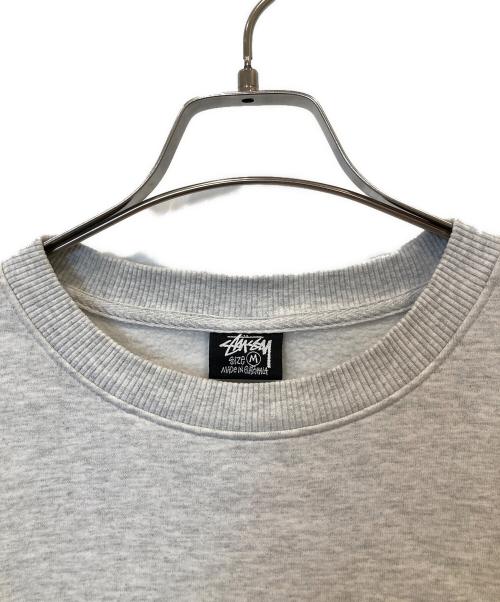 stussy（ステューシー）stussy (ステューシー) クルーネックスウェット　1914649 グレー サイズ:Mの古着・服飾アイテム