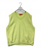 SUPREMEシュプリーム）の古着「23SS Sweatshirt Vest Vネックスウェットベスト」｜ライムイエロー