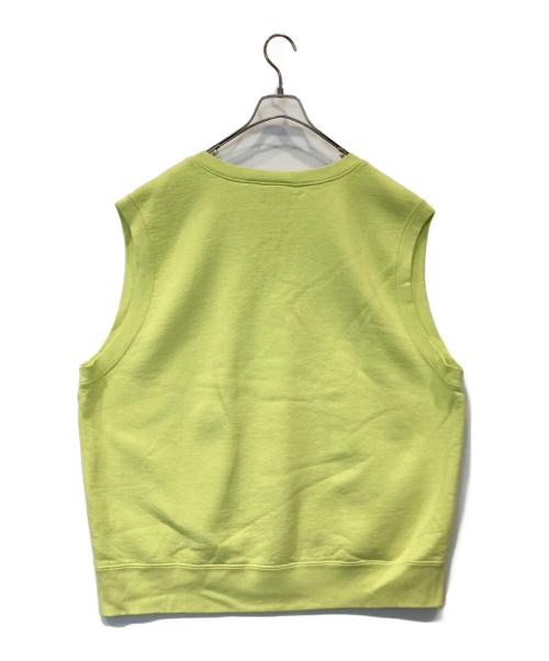 SUPREME（シュプリーム）SUPREME (シュプリーム) 23SS Sweatshirt Vest Vネックスウェットベスト ライムイエロー サイズ:Lの古着・服飾アイテム