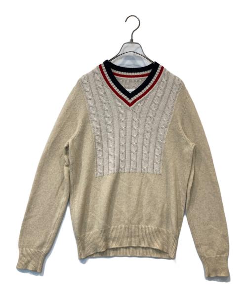 Maison Margiela（メゾンマルジェラ）Maison Margiela (メゾンマルジェラ) キャメル混ウールチルデンニット S30HA0420  ベージュ サイズ:Mの古着・服飾アイテム