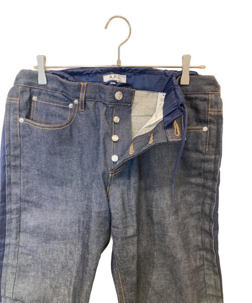 A.P.C.（アーペーセー）A.P.C. (アーペーセー) sacai (サカイ) PANTALON HARU切替デニムパンツ　21E2-PAADX-M08372 インディゴ サイズ:Lの古着・服飾アイテム