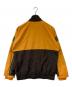 FILA (フィラ) ヘリテージ 撥水加工 ジップアップ ナイロンジャケット　FM9459 ブラウン×イエロー サイズ:XL：5000円