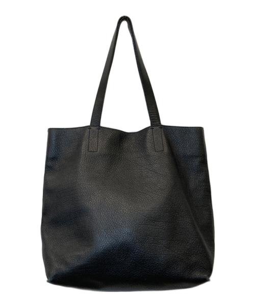 COS（コス）COS (コス) レザートートバッグ ブラックの古着・服飾アイテム