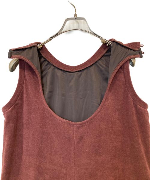 Ameri（アメリ）AMERI (アメリ) COMFY PILE DRESS　0225105210220 エンジ サイズ:Mの古着・服飾アイテム