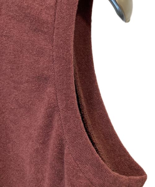 Ameri（アメリ）AMERI (アメリ) COMFY PILE DRESS　0225105210220 エンジ サイズ:Mの古着・服飾アイテム