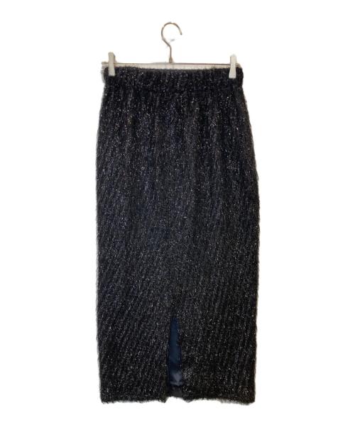 Couture d'adam（クチュールドアダム）COUTURE D'ADAM (クチュールドアダム) フリンジペンシルスカート　25AW-120 ブラック サイズ:36の古着・服飾アイテム