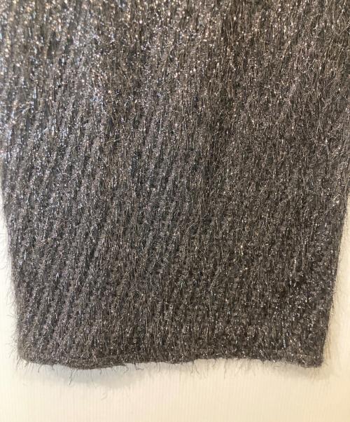 Couture d'adam（クチュールドアダム）COUTURE D'ADAM (クチュールドアダム) フリンジペンシルスカート　25AW-120 ブラック サイズ:36の古着・服飾アイテム