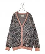 WACKO MARIAワコマリア）の古着「LEOPARD MOHAIR KNIT JACQUARD CARDIGAN」｜ピンク