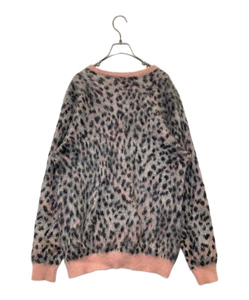 WACKO MARIA（ワコマリア）WACKO MARIA (ワコマリア) LEOPARD MOHAIR KNIT JACQUARD CARDIGAN ピンク サイズ:Mの古着・服飾アイテム