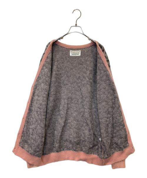 WACKO MARIA（ワコマリア）WACKO MARIA (ワコマリア) LEOPARD MOHAIR KNIT JACQUARD CARDIGAN ピンク サイズ:Mの古着・服飾アイテム