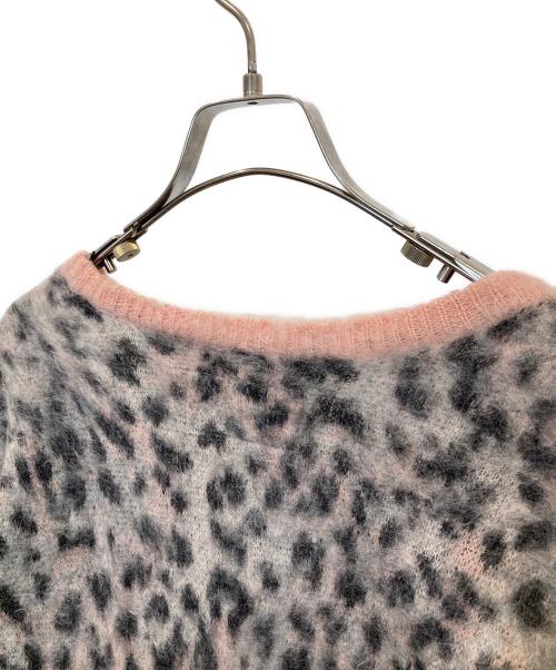 WACKO MARIA（ワコマリア）WACKO MARIA (ワコマリア) LEOPARD MOHAIR KNIT JACQUARD CARDIGAN ピンク サイズ:Mの古着・服飾アイテム