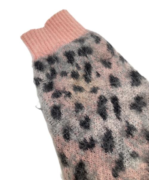 WACKO MARIA（ワコマリア）WACKO MARIA (ワコマリア) LEOPARD MOHAIR KNIT JACQUARD CARDIGAN ピンク サイズ:Mの古着・服飾アイテム