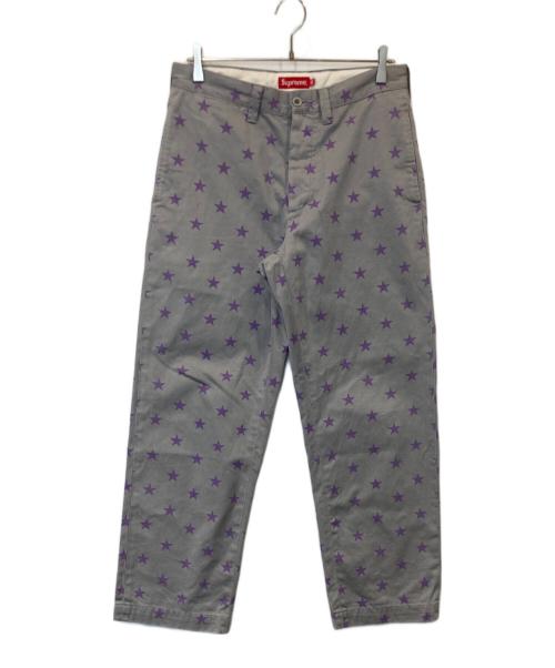 SUPREME（シュプリーム）Supreme (シュプリーム) Chino Pant grayStar グレー サイズ:W30の古着・服飾アイテム