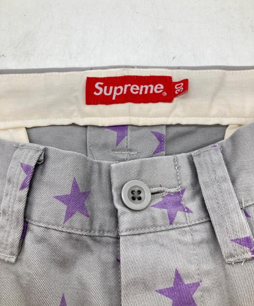 SUPREME（シュプリーム）Supreme (シュプリーム) Chino Pant grayStar グレー サイズ:W30の古着・服飾アイテム