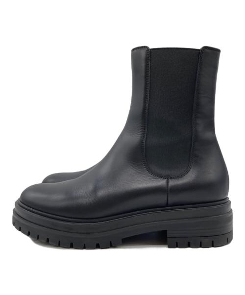 Gianvito Rossi（ジャンヴィト ロッシ）Gianvito Rossi (ジャンヴィト ロッシ) CHESTERサイドゴアブーツ G73462 ブラック サイズ:37 1/2の古着・服飾アイテム