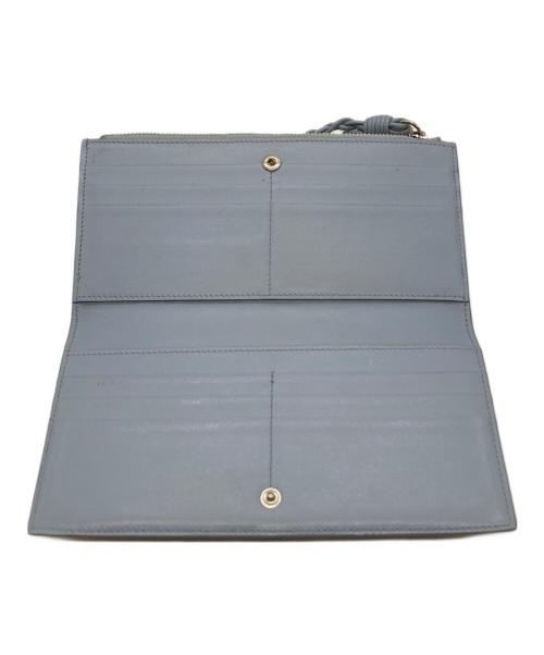 JIL SANDER（ジルサンダー）JIL SANDER (ジルサンダー) ストラップ付長財布 ブルーの古着・服飾アイテム