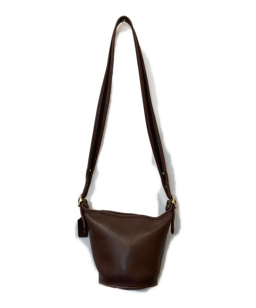 COACH（コーチ）COACH (コーチ) バケツ型レザーショルダーバッグ B7D 9019 ブラウンの古着・服飾アイテム