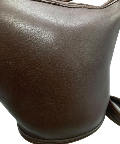 COACH（コーチ）COACH (コーチ) バケツ型レザーショルダーバッグ B7D 9019 ブラウンの古着・服飾アイテム