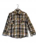 FROSTPROOFフロントプルーフ）の古着「チェックネルシャツ」｜ブラウン