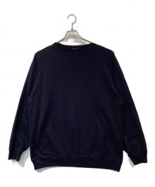 COMOLI（コモリ）の古着「コットンシルク 長袖クルー　W03-05008」｜ネイビー