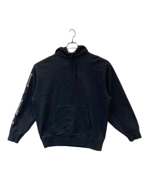 NIKE（ナイキ）NIKE (ナイキ) Supreme (シュプリーム) Hooded Sweatshirt（フード付きスウェットシャツ）　FQ0759-010 ブラック サイズ:Mの古着・服飾アイテム