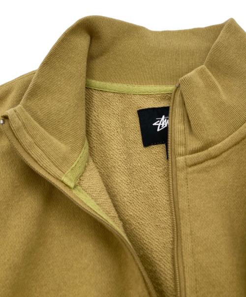 stussy（ステューシー）stussy (ステューシー) ハーフジップスウェット ブラウン サイズ:Sの古着・服飾アイテム