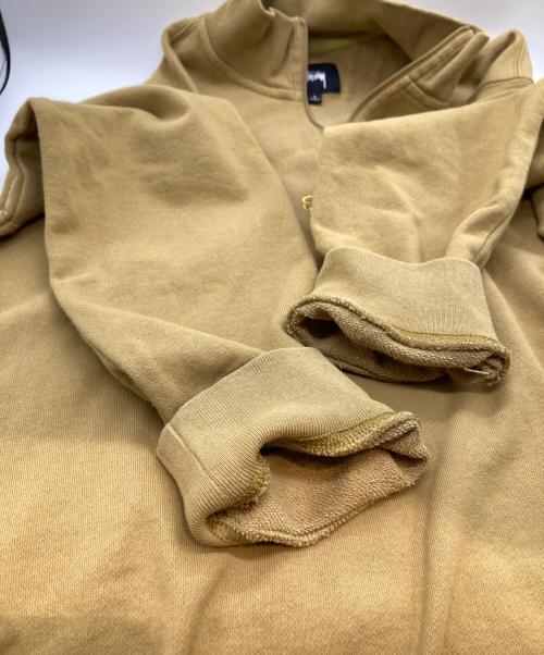stussy（ステューシー）stussy (ステューシー) ハーフジップスウェット ブラウン サイズ:Sの古着・服飾アイテム
