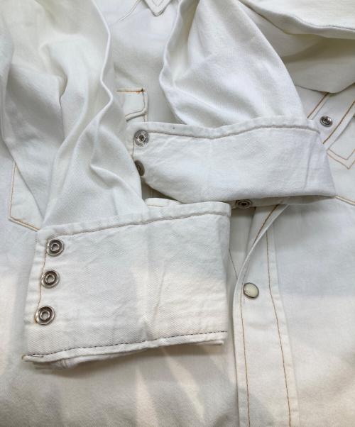 Wrangler（ラングラー）Wrangler (ラングラー) ウエスタンシャツ ホワイト サイズ:15-33の古着・服飾アイテム