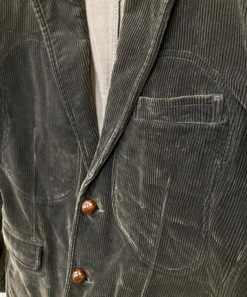 COMME des GARCONS HOMME PLUS（コムデギャルソンオムプリュス）COMME des GARCONS HOMME PLUS (コムデギャルソンオムプリュス) クルミ釦2Bコーデュロイジャケット　PF-J082 グレー サイズ:Mの古着・服飾アイテム