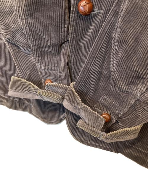 COMME des GARCONS HOMME PLUS（コムデギャルソンオムプリュス）COMME des GARCONS HOMME PLUS (コムデギャルソンオムプリュス) クルミ釦2Bコーデュロイジャケット　PF-J082 グレー サイズ:Mの古着・服飾アイテム