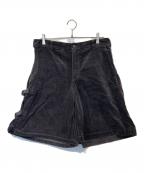 COMME des GARCONS HOMME PLUSコムデギャルソンオムプリュス）の古着「サイドアジャスターコーデュロイショートパンツ　PF-A019」｜グレー
