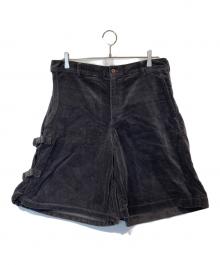 COMME des GARCONS HOMME PLUS（コムデギャルソンオムプリュス）の古着「サイドアジャスターコーデュロイショートパンツ　PF-A019」｜グレー