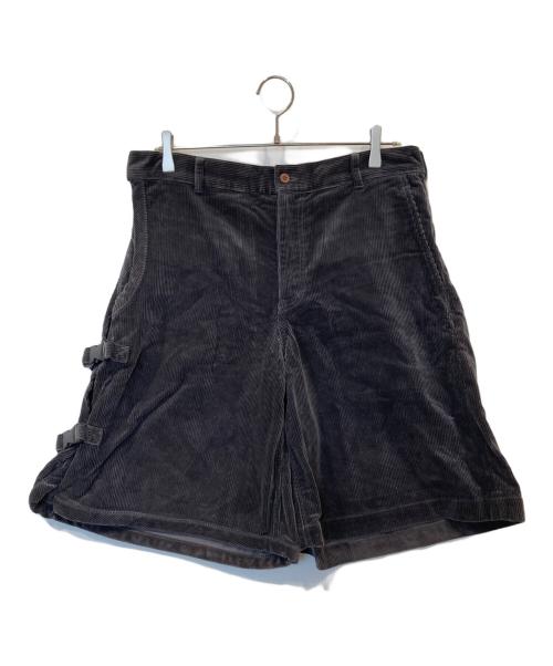 COMME des GARCONS HOMME PLUS（コムデギャルソンオムプリュス）COMME des GARCONS HOMME PLUS (コムデギャルソンオムプリュス) サイドアジャスターコーデュロイショートパンツ　PF-A019 グレー サイズ:Lの古着・服飾アイテム