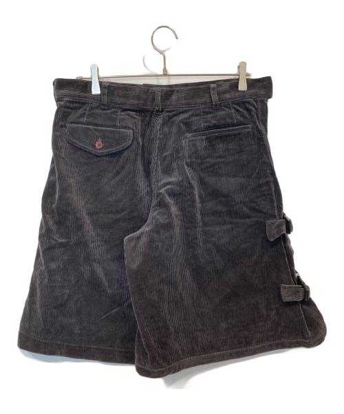COMME des GARCONS HOMME PLUS（コムデギャルソンオムプリュス）COMME des GARCONS HOMME PLUS (コムデギャルソンオムプリュス) サイドアジャスターコーデュロイショートパンツ　PF-A019 グレー サイズ:Lの古着・服飾アイテム