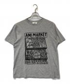 AMI PARISアミ パリス）の古着「プリントTシャツ E16J106.74」｜グレー