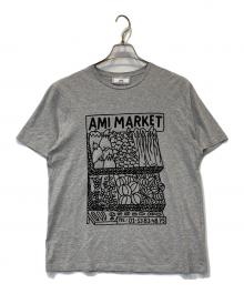 AMI PARIS（アミ パリス）の古着「プリントTシャツ E16J106.74」｜グレー