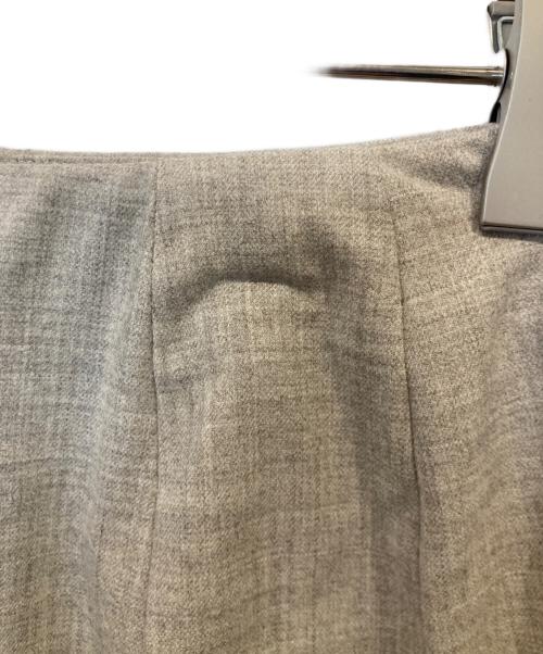 HERMES（エルメス）HERMES (エルメス) ウールスリットスカート グレージュ サイズ:34の古着・服飾アイテム