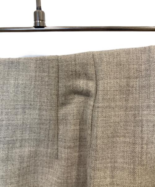 HERMES（エルメス）HERMES (エルメス) ウールスリットスカート グレージュ サイズ:34の古着・服飾アイテム