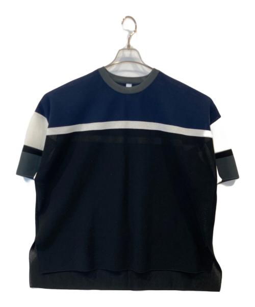 CECL（シーエフシーエル）CECL (シーエフシーエル) TC GARTER SHORT SLEEVE TEE SHIRT（TCガーター半袖Tシャツ）　CF007KN193 ブラック サイズ:Freeの古着・服飾アイテム